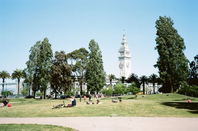 Lunch hour: film photograph by Ben Enbom, USA
