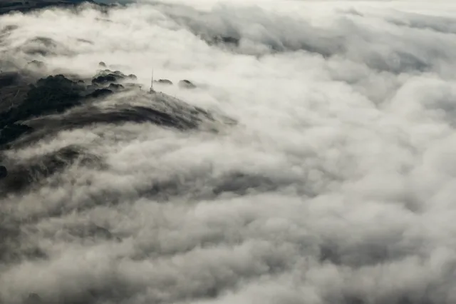 Above the fog line: digital photograph by Ben Enbom, USA