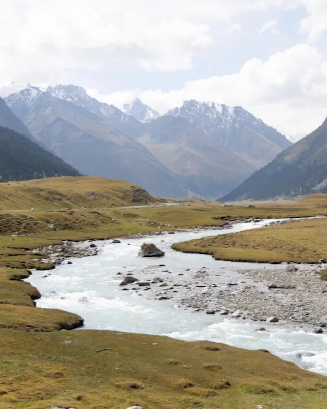 River in the high pasture: digital photograph by Ben Enbom, Kyrgyzstan