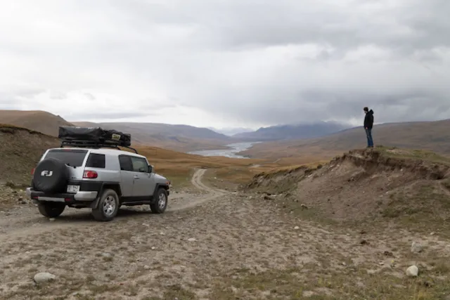 Lookout: digital photograph by Ben Enbom, Kyrgyzstan