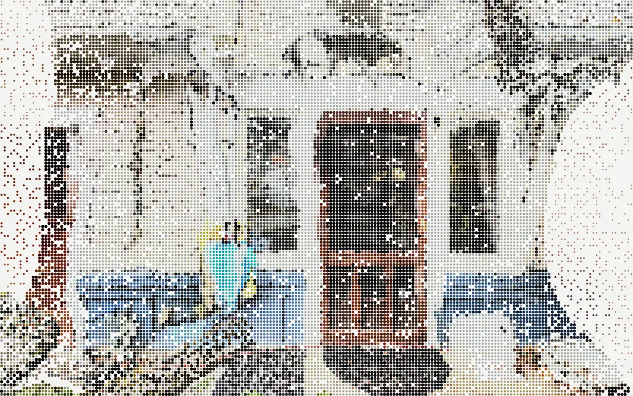 A dotted 3D view of the front porch